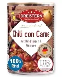 DREISTERN Chili con Carne I Mit Rindfleisch & Gemüse I High-Protein-Eintopf mit hochwertigen Nährwerten (400g) ab 1,89 € inkl. Prime-Versand (statt 2,50 €)