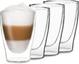 DUOS Latte Macchiato Gläser Set (4x310ml, Doppelwandige Gläser) – für 14,99 € inkl. Prime-Versand (statt 26,99 €)