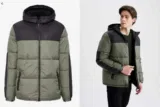 DeFacto Herren Winterjacke in grün (Gr. S bis 3XL)