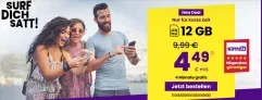 sim24 12 GB 5G Allnet-Flat für 4,49 € / Monat  + 4 Monate gratis oder monatlich kündbar