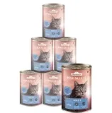 Dehner Premium Katzenfutter Nassfutter getreidefrei (6x400g Lachs) ab 7,64 € inkl. Prime-Versand (statt 12,00 €)