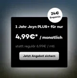 Joyn PLUS+ Jahresabo für 4,99 € statt 6,99 € pro Monat