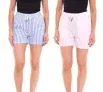 Delmao Damen Shorts kurze Hose (Gr. 34 bis 42 Blau/Weiß Rosa/Weiß oder schlicht Rosa) für 9,99 € inkl. Versand (statt 19,99 €)