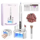 Denabuty Nagelfräser Kabellos (2 In 1 Fräser Für Gelnägel Mit Nagel Uv Led Lampe) Für 13,19 € Inkl. Prime-Versand (Statt 29,68 €)