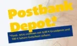 Postbank: Kostenlose Depot eröffnen + 100 € Saturn Gutschein