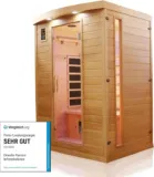 Dewello Infrarotkabine Infrarotsauna Pierson 2 Personen (135cm x 105cm) für 1499,00 € inkl. Lieferung