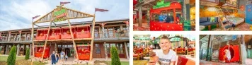Familienabenteuer im Erdbeerland: Übernachtung im Hotel „Die Karls Bande“ Döbeln mit Frühstück & Erlebnis-Dorf-Ticket ab 89 € für 2 Personen