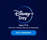 1 Monat Disney+ für 1,99 € ( neue und wiederkehrende Abonnenten)