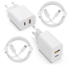 Doppelpack ZNBTCY Ladegeräte mit 2x Lightning-Ladekabel für 7,99€ inkl. Prime-Versand (statt 12,99 €)