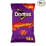 Doritos Flamin Hot – Extra Scharf & Knusprig (14 X 75G) Für 16,69 € Inkl. Prime-Versand (Statt 24,99 €)