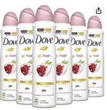 Dove go fresh Deodorant Spray Granatapfel 6er Pack für 6,51 € inkl. Prime-Versand (statt 9,30 €)