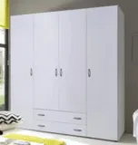 Drehtürenschrank in Weiß ‚Base 4‘ ( 161 x 176 x 53 cm) für 104,30€ inkl. Versand