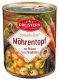 Dreistern Möhreneintopf mit Fleischklößchen 800g ab 2,37 € inkl. Prime-Versand