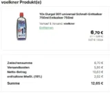 Preisfehler? 10 mal Durgol 901 universal Schnell-Entkalker (10x750ml)Entkalker