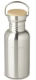 ECHTWERK Praktische Trinkflasche aus hochwertigem Edelstahl mit Bambusdeckel 500ml für 7,99 € inkl. Versand