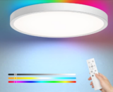 LED Deckenleuchte 24W+4W RGB Farbwechsel, mit Fernbedienung, 2160LM