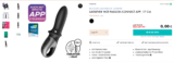 Eis DE: Satisfyer Hot Passion Connect App-, 17 cm & 6 Gratisartikel für 0 € (MBW 29,95 €) 🍨