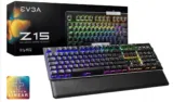 EVGA Z15 RGB Gaming Keyboard, RGB Backlit LED, Hot Swappable Mechanical Kailh Speed Silver Switches (Linear) für 59,90 € inkl. Prime-Versand (statt 83,45 €)