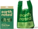 Earth Rated Hundekotbeutel mit Henkeln leicht zu verknoten (120 Henkelbeutel)
