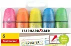 Eberhard Faber 551408 – Mini Textmarker Set Neon Glitzer (5 Marker Stifte mit Keilspitze) ab 3,59 € inkl. Prime-Versand (statt 5,49 €)