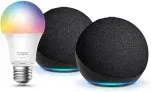 Echo Dot (Neueste Generation)  Anthrazit 2er pack + Tapo L530 EA Smart Bulb (E27) Funktionert mit Alexa – Smart Home-Einsteigerpaket für 69,98 € inkl. Versand (statt 149,97 €)