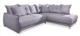 MID.YOU ECKSCHLAFSOFA Webstoff Hellgrau für 648,95 € inkl. Versand (statt 999,00 €)