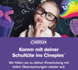 Cineplex Einschulungsaktion 2024: Kostenlose Schultütenfüllung