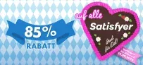 Eis de Oktoberfest Sale 85 % Rabatt auf alle Satisfyer Produkte + 6 Gratisartikel!