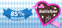 Eis de Wiesn-Sale 85 % Rabatt auf alle Satisfyer Produkte + 6 Gratisartikel!