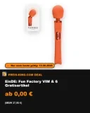 EisDE: Fun Factory VIM & 6 Gratisartikel für 0,00 € (MBW 37,95 €)