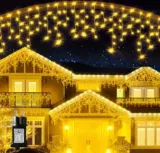 Eisregen Lichterkette Außen, 360 LED Warmweiß für 7,19 € inkl. Prime-Versand (statt 14,39 €)