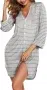 Ekouaer 3/4 Ärmel Damen Nachthemd (9 Farben, Gr. S bis XXL) für 12,99 € inkl. Prime-Versand (statt 23,99 €)
