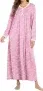 Ekouaer Damen Lang Nachtkleid (10 Farben, Gr. S bis XXL) für 16,19 € inkl. Prime-Versand (statt 26,99 €)