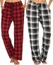 Ekouaer Damen Lang Pyjamahose Kariert 2er Pack (10 Farbkombinationen, Gr. S bis XXL) für 17,39 € inkl. Prime-Versand (statt 28,99 €)