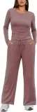 Ekouaer Damen Schlafanzug Lang (8 Farben, Gr. S Bis Xxl) Für 14,84 € Inkl. Prime-Versand