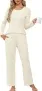 Ekouaer Damen Schlafanzug Lang Pyjama Set (5 Farbkombinationen, Gr. S bis XXL) für 18,14 € inkl. Prime-Versand (statt 32,99 €)