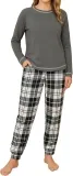 Ekouaer Damen Schlafanzug Lang Weich (5 Farben, Gr. S Bis Xxl) Für 18,59 € Inkl. Prime-Versand (Statt 30,99 €)
