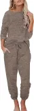 Ekouaer Damen Schlafanzug Lang mit Taschen (12 Farben, Gr. S bis XXL) für 29,59 € inkl. Prime-Versand (statt 36,99 €)