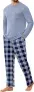 Ekouaer Herren Pyjama Langarm Set Kariert (6 Farben, Gr. S bis XXL) für 19,79 € inkl. Prime-Versand (statt 32,99 €)