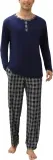 Ekouaer Herren Schlafanzug Lang Pyjama Set (4 Farben, Gr. S bis XXL) für 20,99 € inkl. Prime-Versand (statt 34,99 €)
