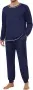 Ekouaer Herren Schlafanzug Lang (6 Farben, Gr. XS bis 3XL) für 21,59 € inkl. Prime-Versand