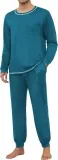 Ekouaer Herren Schlafanzug Lang Zweiteilig (6 Farben Gr. Xs Bis 3Xl) Für 20,99 € Inkl. Prime-Versand (Statt 34,99 €)
