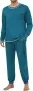Ekouaer Herren Schlafanzug Lang zweiteilig (6 Farben Gr. XS bis 3XL) für 20,99 € inkl. Prime-Versand (statt 34,99 €)