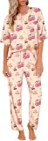 Ekouaer x Teddy Damen Satin Schlafanzug (9 Farben, Gr. S bis XXL) für 20,99 € inkl. Prime-Versand (statt 29,99 €)