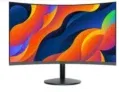 KOORUI 27 Zoll Monitor Curved Full HD (1920×1080, HDMI, VGA, 75 Hz, 5 MS) in Schwarz