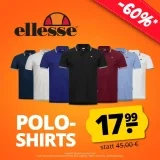 Ellesse Dioran Twin Tipped Herren Polo-Shirt (& Farben, Gr. S bis XL)
