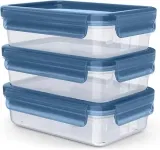 Emsa Clip & Close Eco Frischhaltedosen-Set 3-Teilig 08 L (Auslaufsicher Hygienisch Mikrowellen-Gefrier-Spülmaschinengeeignet Bpa-Frei) Für 8,22 € Inkl. Prime-Versand (Statt 15,20 €)