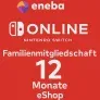 Eneba: Nintendo Switch Online Familienmitgliedschaft eShop für 12 Monate für 26,49 € inkl. Servicegebühren