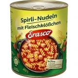Erasco Spirli-Nudeln mit Fleischklößchen (800g) ab 2,37 € inkl. Prime-Versand