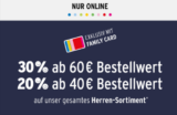 Ernsting`s Family bis zu 30% Rabatt auf Kategorie Herren [Family Card]